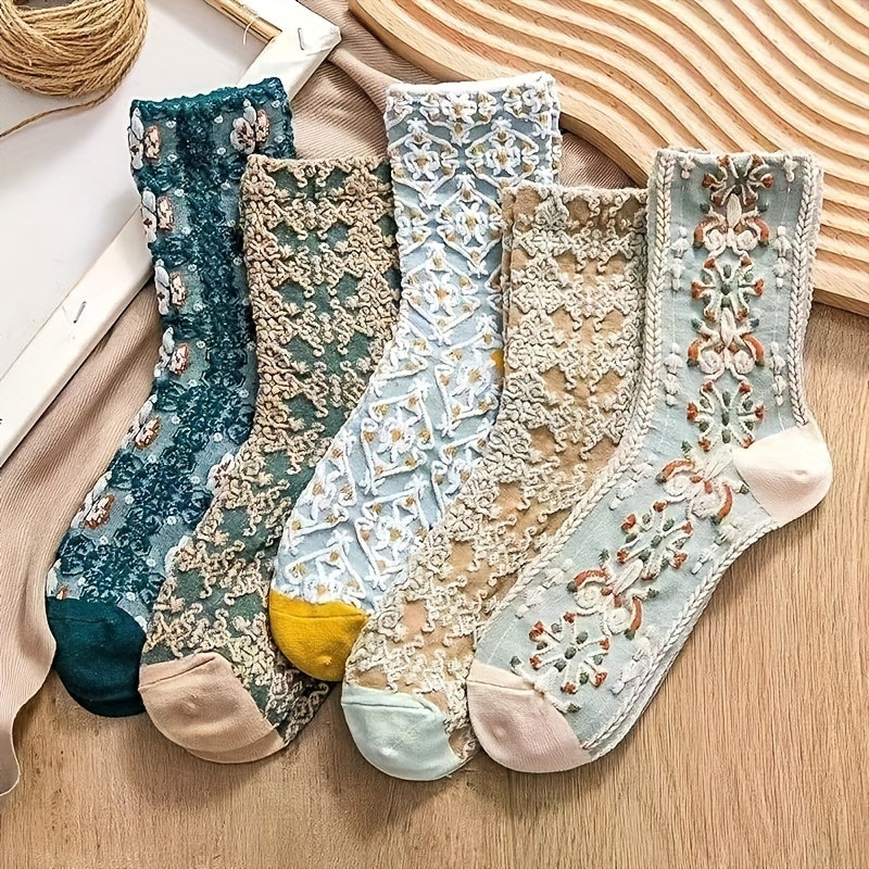 Anja Strømper til damer i 5 Pairs Of Mixed Colors, billede 1