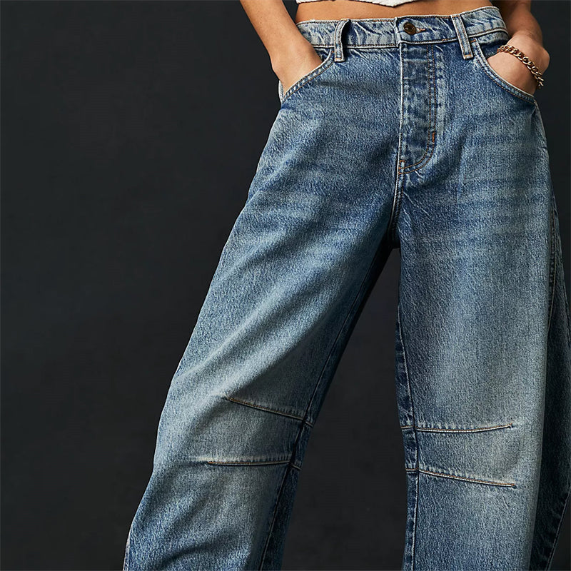 Augusta Jeans til damer i denim med vide ben, billede 13