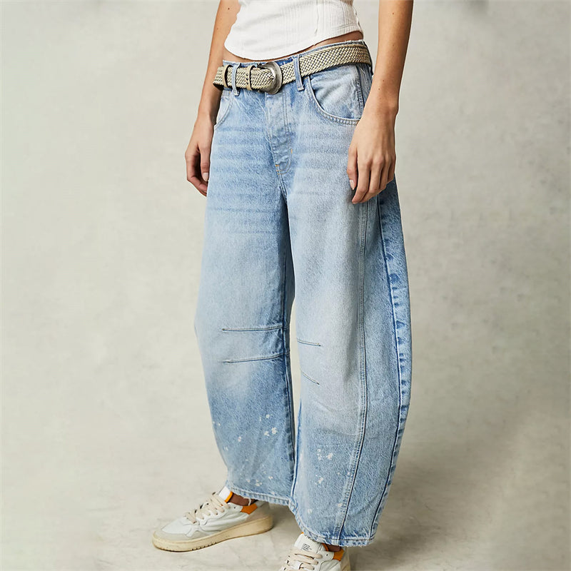 Augusta Jeans til damer i denim med vide ben, billede 14