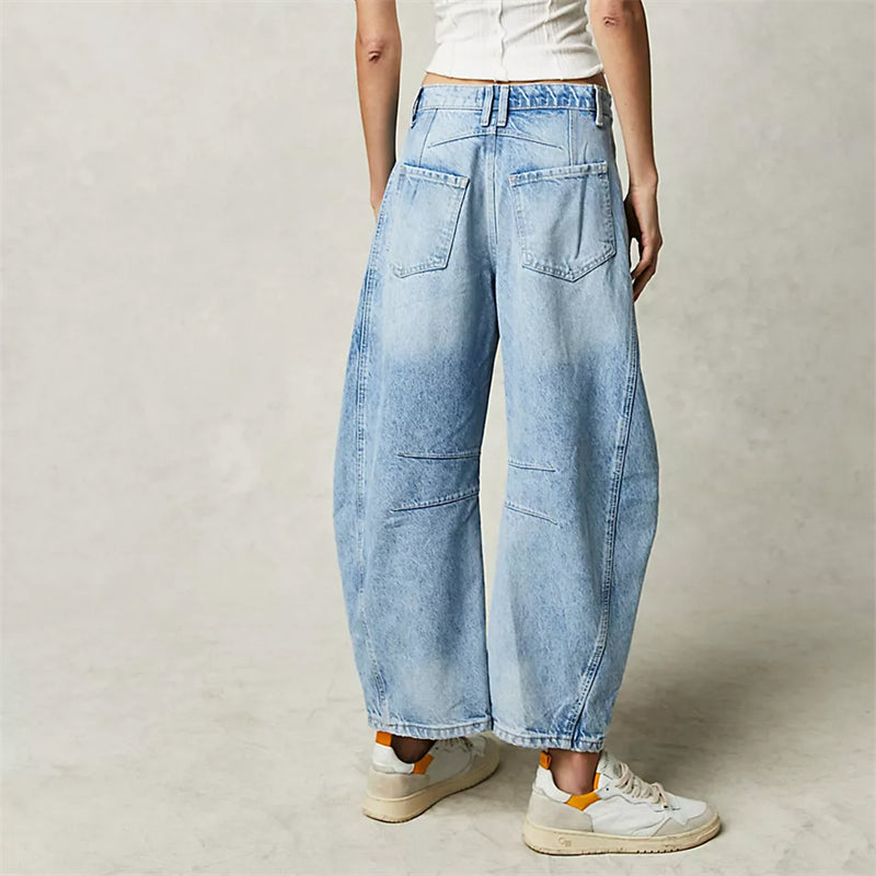 Augusta Jeans til damer i denim med vide ben, billede 15