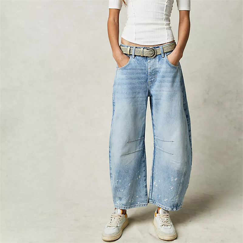 Augusta Jeans til damer i denim med vide ben, billede 16