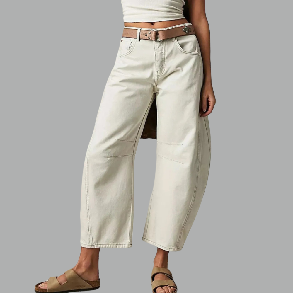 Augusta Jeans til damer i denim med vide ben, billede 7