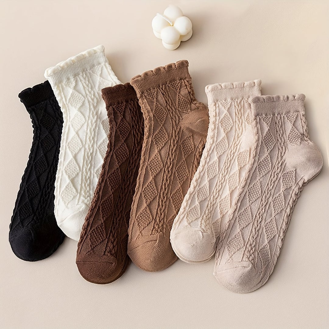 Dicte Strømper til damer i 6 Pairs Of Mixed Colors, billede 2