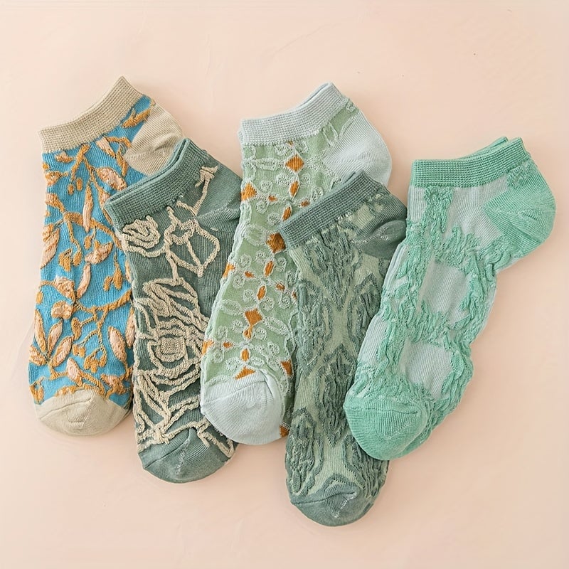 Kaja Strømper til damer i 5 Pairs Of Mixed Colors, billede 1