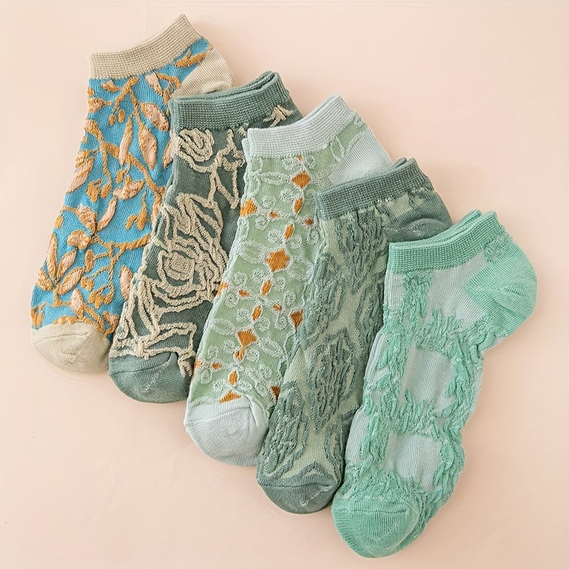 Kaja Strømper til damer i 5 Pairs Of Mixed Colors, billede 2