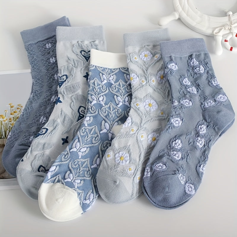 Selma Strømper til damer i 5-Pack - Mixed Colors, billede 2