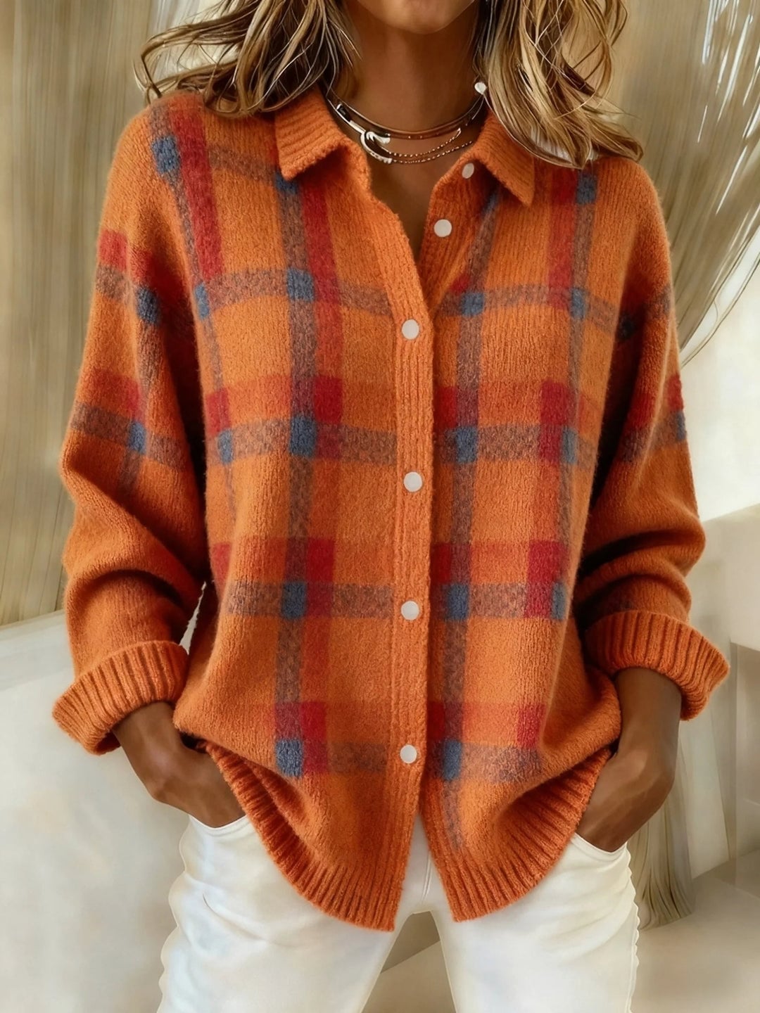 Sofie Sweater til damer i strik, billede 1