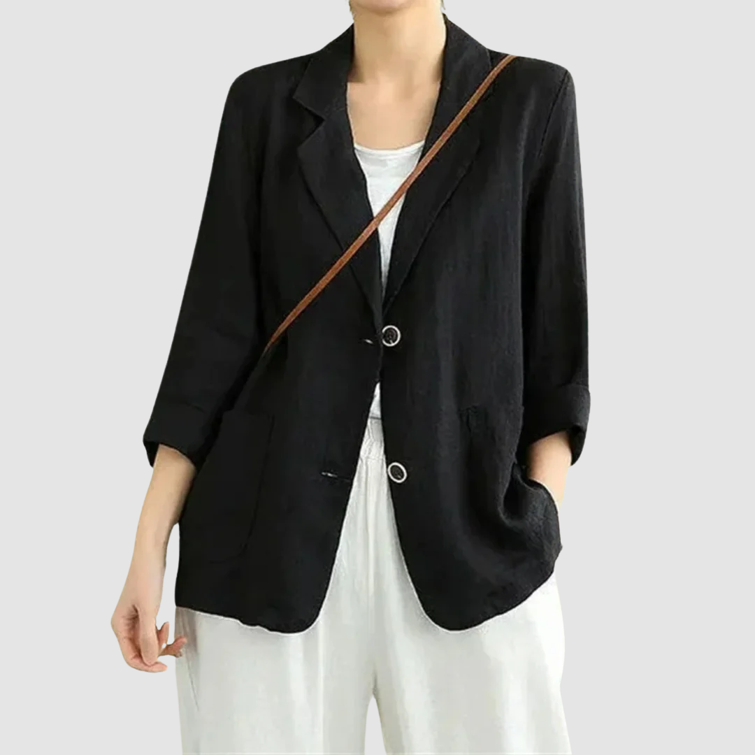 Tine Blazer til damer i bomuld, billede 4