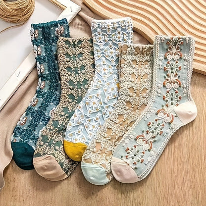Anja Strømper til damer i 5 Pairs Of Mixed Colors, billede 1