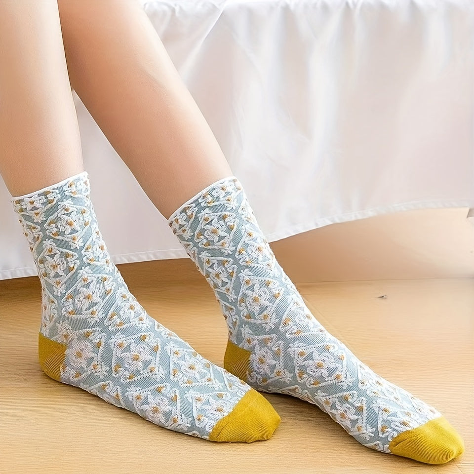 Anja Strømper til damer i 5 Pairs Of Mixed Colors, billede 3