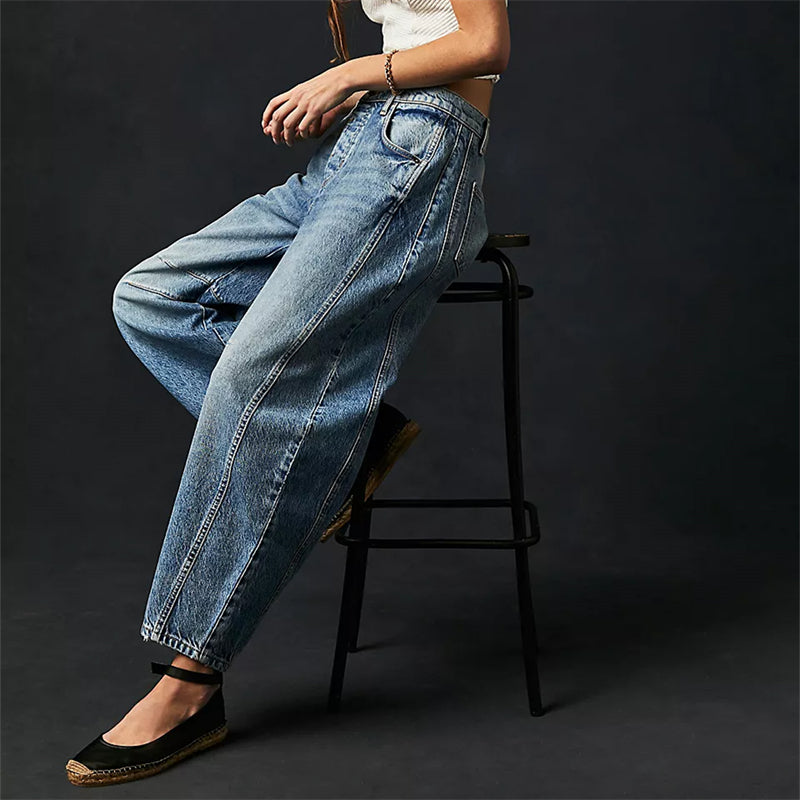 Augusta Jeans til damer i denim med vide ben, billede 11