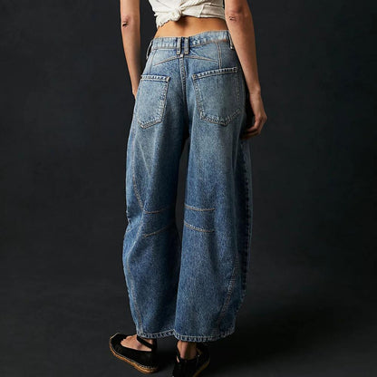 Augusta Jeans til damer i denim med vide ben, billede 12