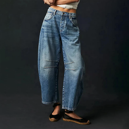 Augusta Jeans til damer i denim med vide ben, billede 2