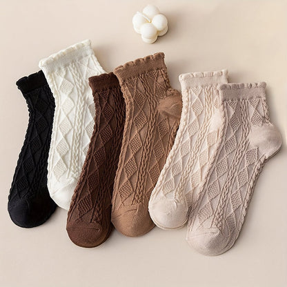 Dicte Strømper til damer i 6 Pairs Of Mixed Colors, billede 3