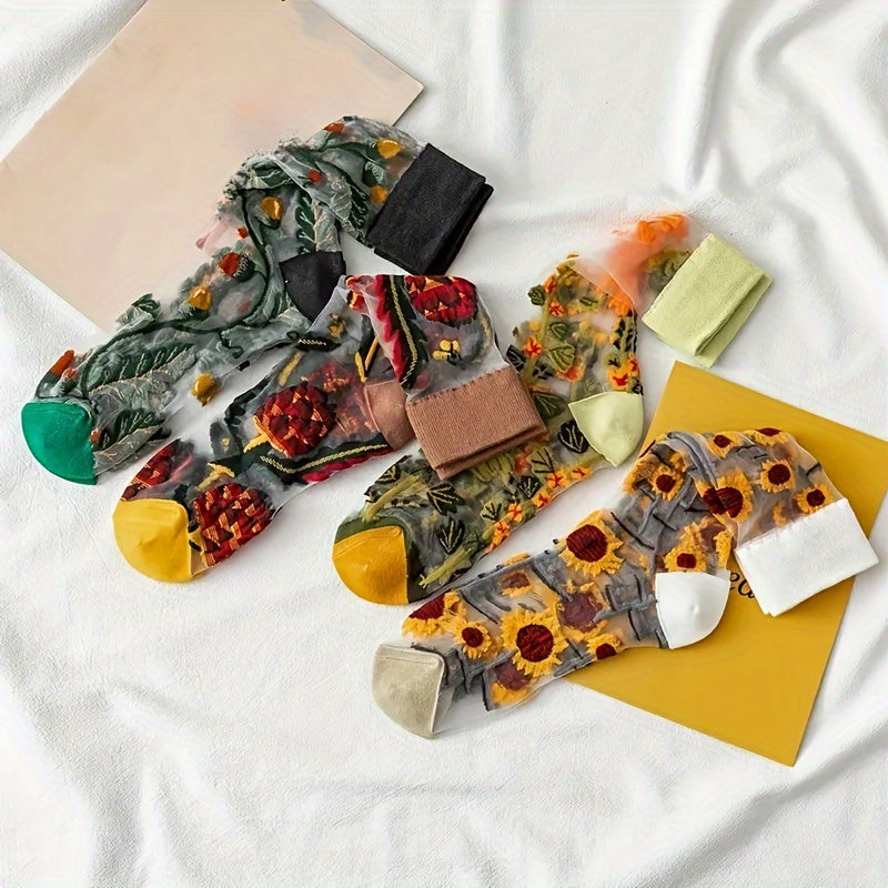 Grethe Strømper til damer i 4 Colors Mixed, billede 2