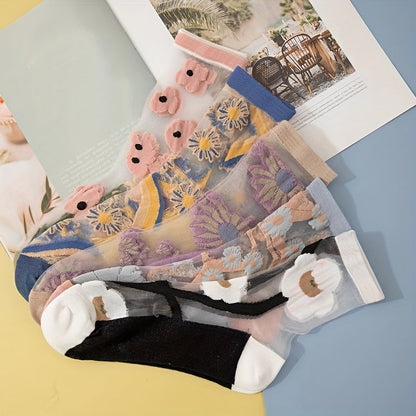 Gunhild Strømper til damer i 5 Pairs Of Mixed Colors, billede 2