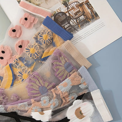 Gunhild Strømper til damer i 5 Pairs Of Mixed Colors, billede 5