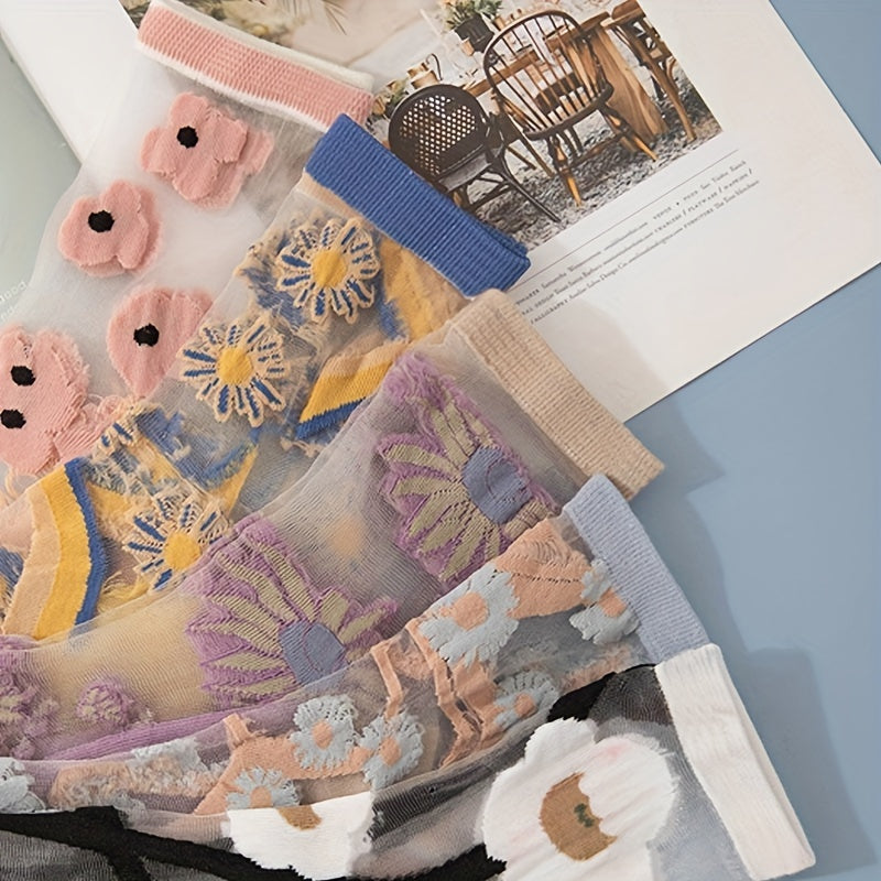 Gunhild Strømper til damer i 5 Pairs Of Mixed Colors, billede 5