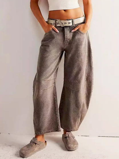 Julie Jeans til damer i denim med vide ben, billede 4