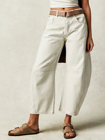 Julie Jeans til damer i denim med vide ben, billede 6