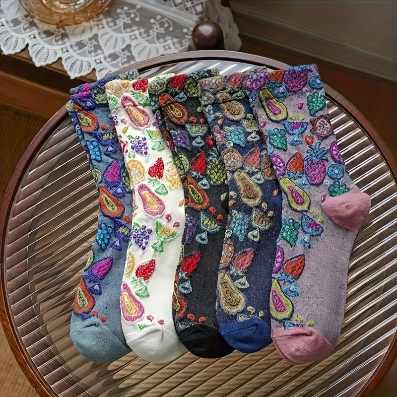 Mie Strømper til damer i Mixed Color Five-Pack, billede 2