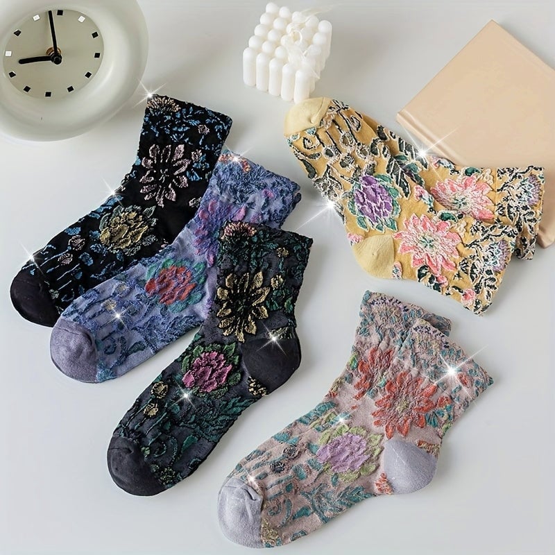 Mona Strømper til damer i Mixed Color - 5 Pairs, billede 1