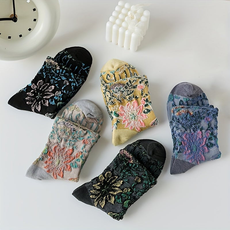 Mona Strømper til damer i Mixed Color - 5 Pairs, billede 4