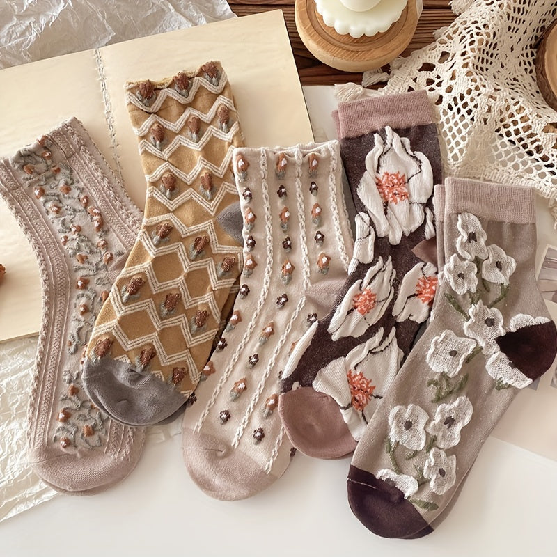 Nina Strømper til damer i Mixed Color - 5 Pairs, billede 3