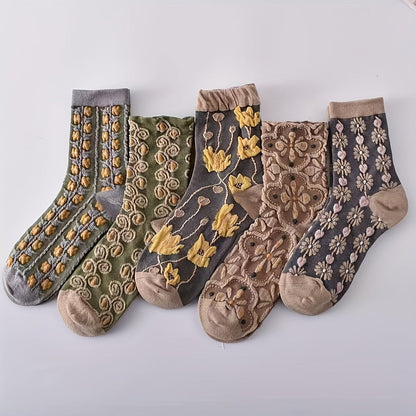 Pernille Strømper til damer i Embossed-5 pairs, billede 1
