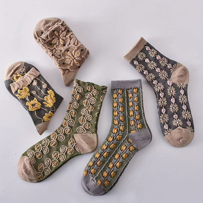 Pernille Strømper til damer i Embossed-5 pairs, billede 6