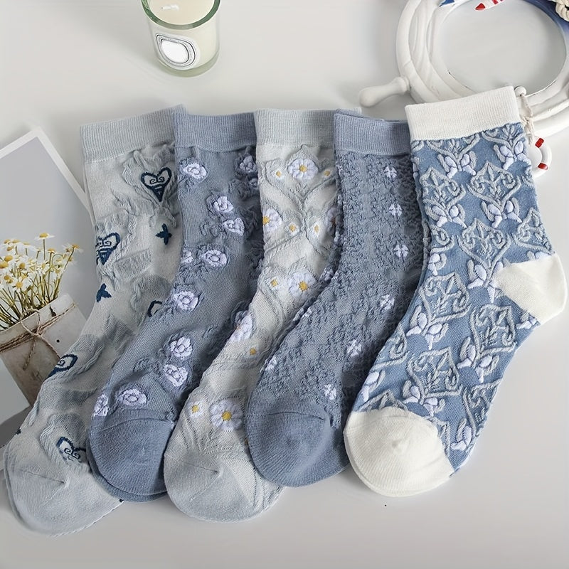 Selma Strømper til damer i 5-Pack - Mixed Colors, billede 3