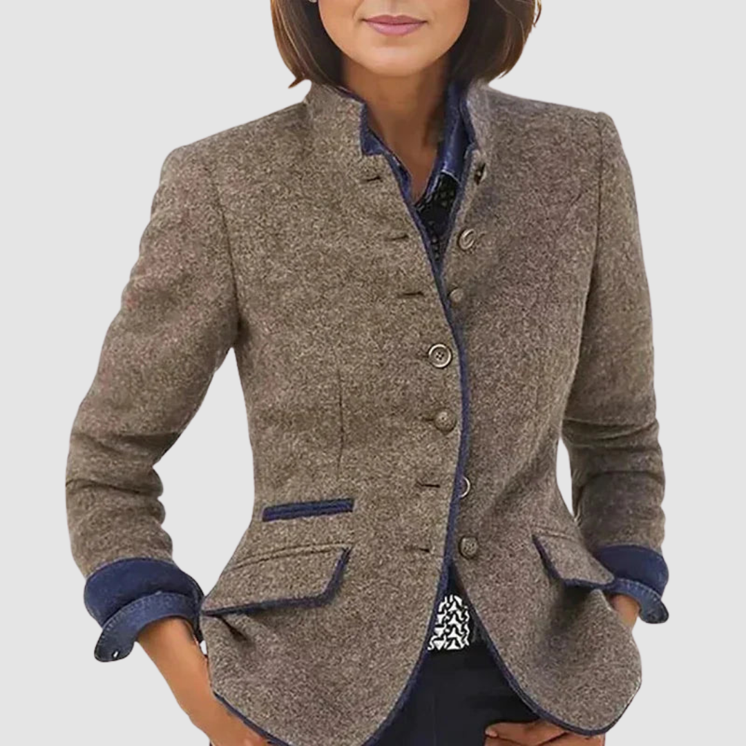 Thea Blazer til damer i lang model, billede 1