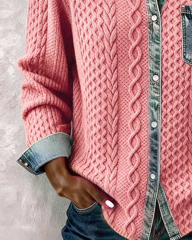 Thilde Skjorte til damer i denim i lang model, billede 6